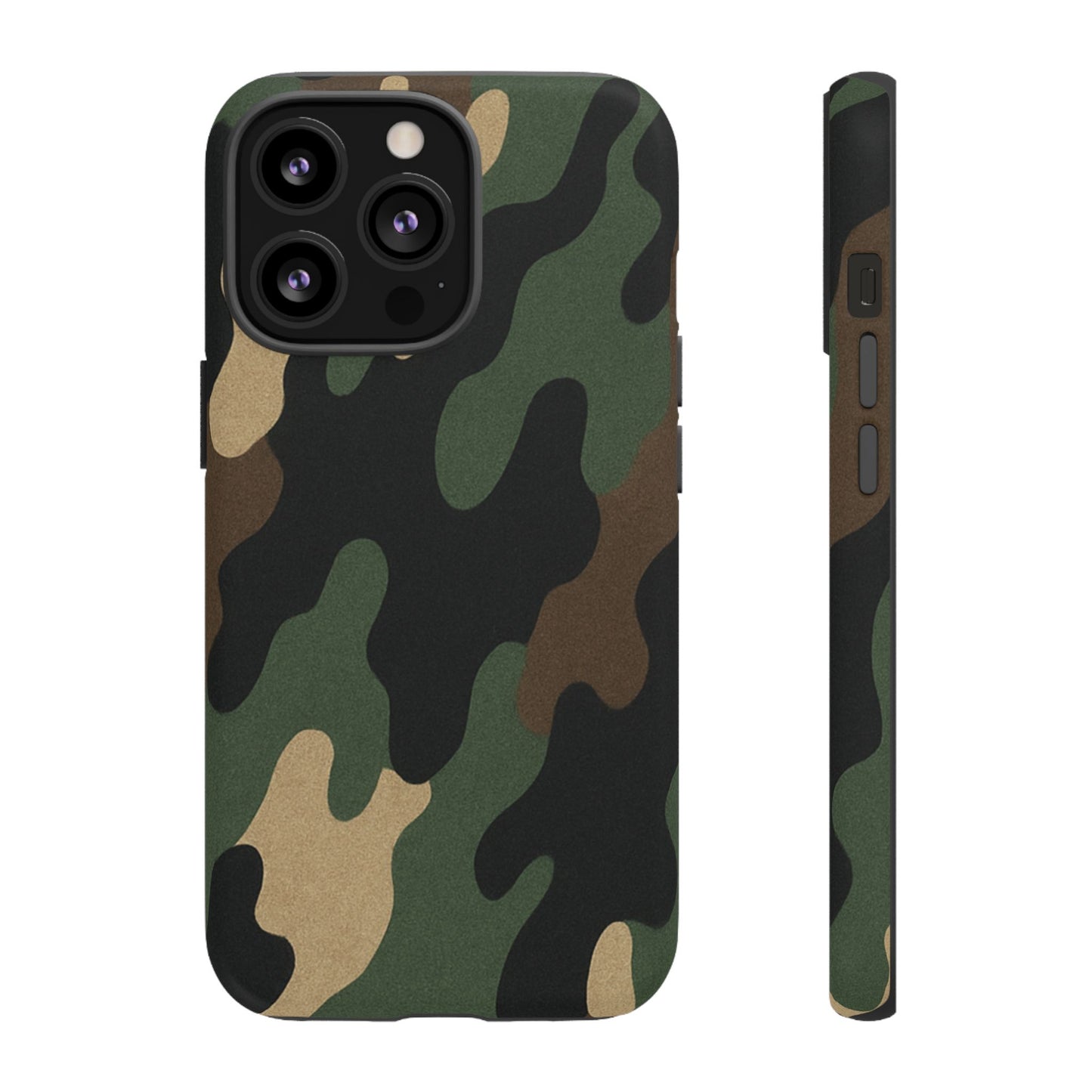 Camouflage Phone Case, Tough Phone Cover, Military Style Accessory, Protective Case for Men, Gifts for Soldiers - TRV