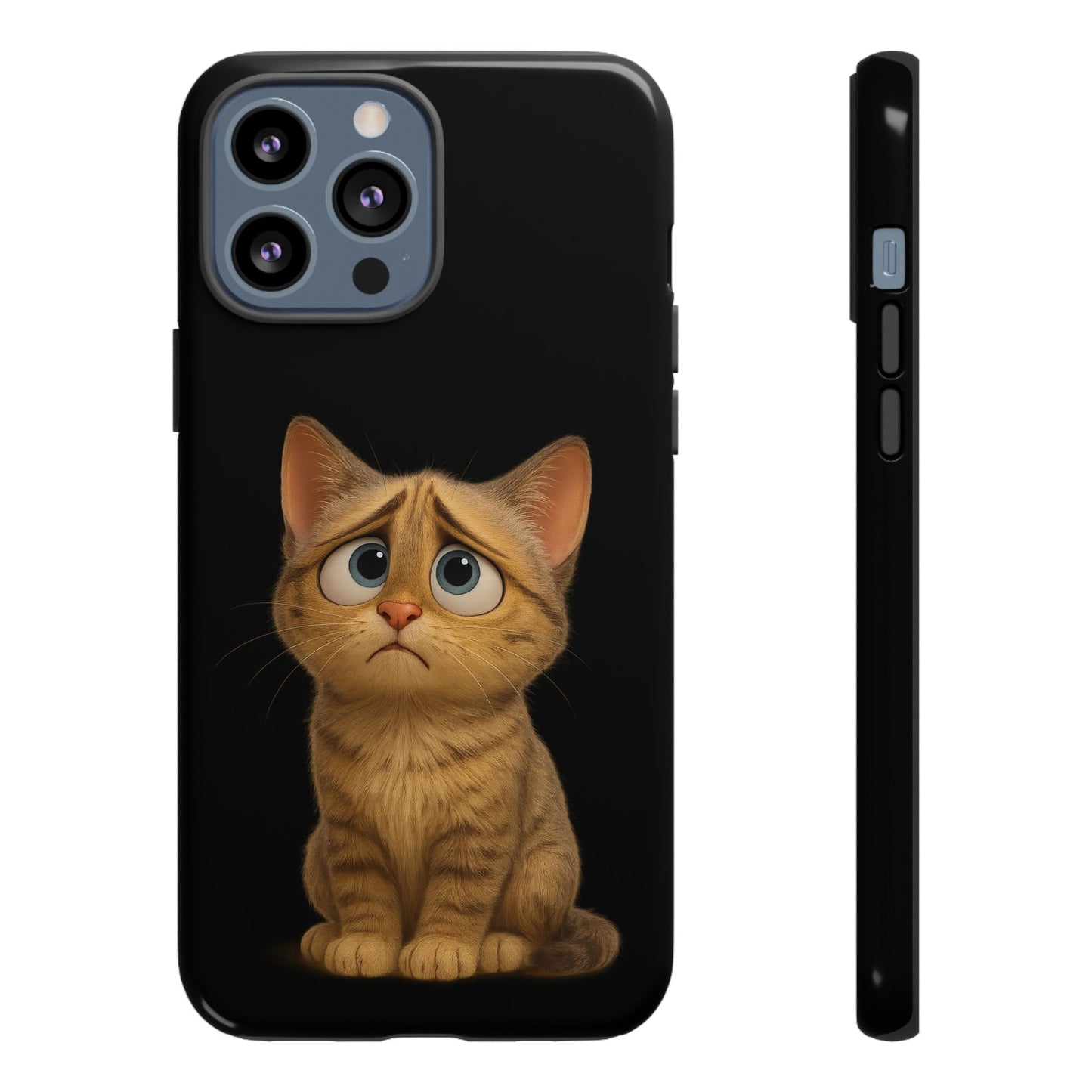 Cute Cat Phone Case, Adorable Kitty Cover, Pet Lover Gift, Unique Animal Design, Customizable Mobile Case - TRV