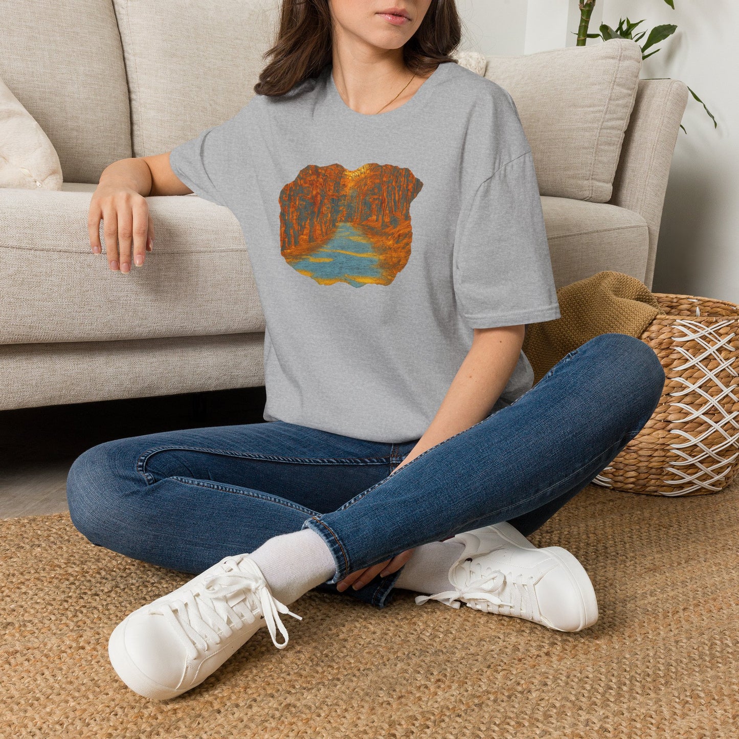 Autumn Pathway Unisex Softstyle T-Shirt, Cozy Fall Shirt, Nature Lover Tee, Scenic Route Top, Gift for Hikers, Casual Wear, Outdoor [...]
