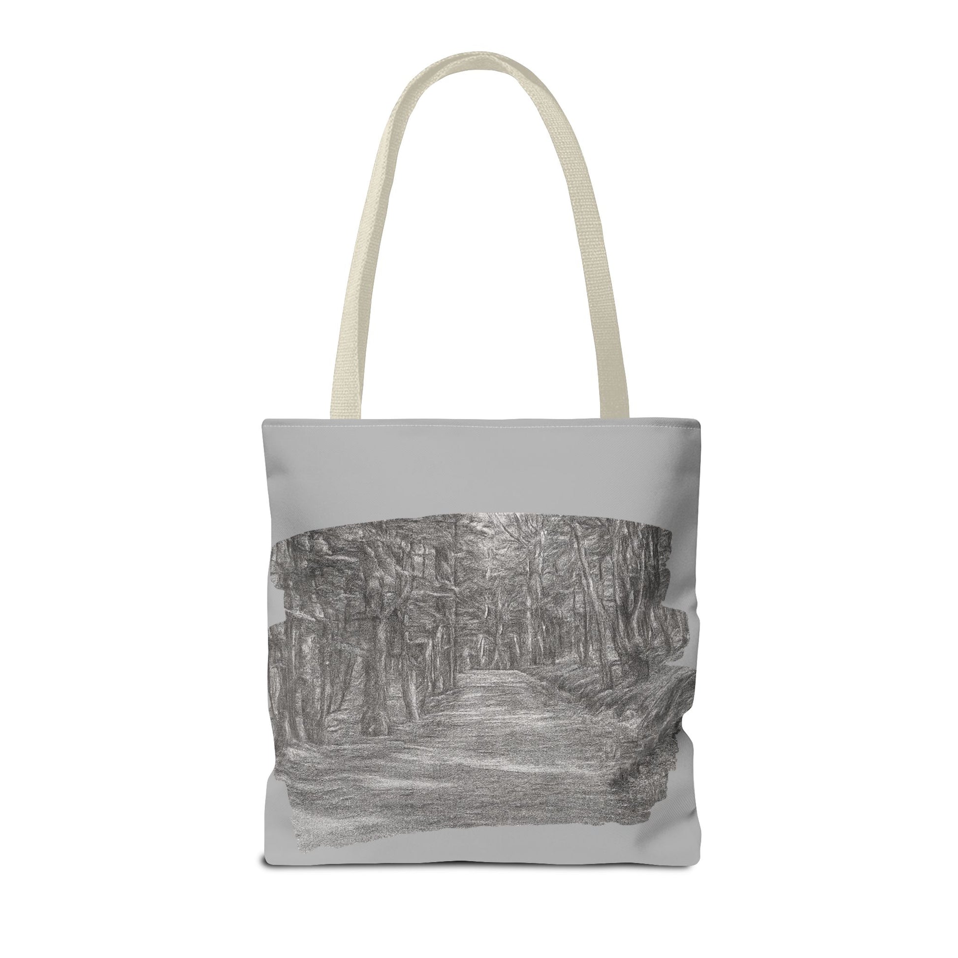 Scenic Path Tote Bag, Reversible Tote, Eco-Friendly Shopper, Outdoor Adventure Bag, Gift for Nature Lovers, Stylish Carryall - TRV