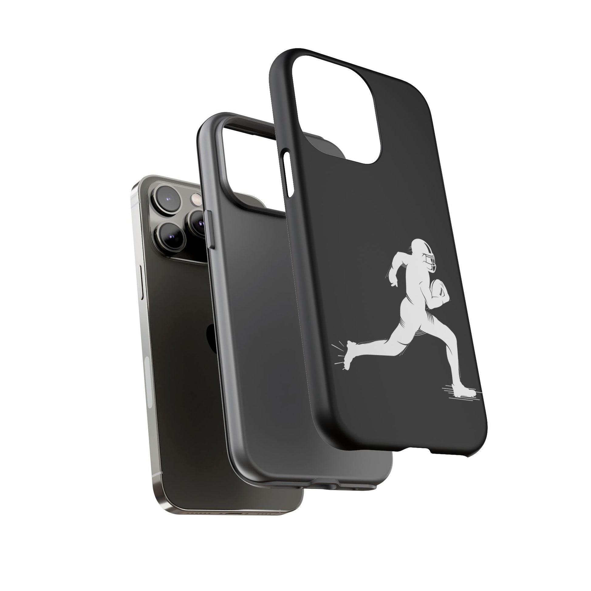 Football Player Phone Case, Tough Cases, Sports Phone Cover, Gift for Athletes, iPhone & Samsung Accessories, Running Player Design - TRV