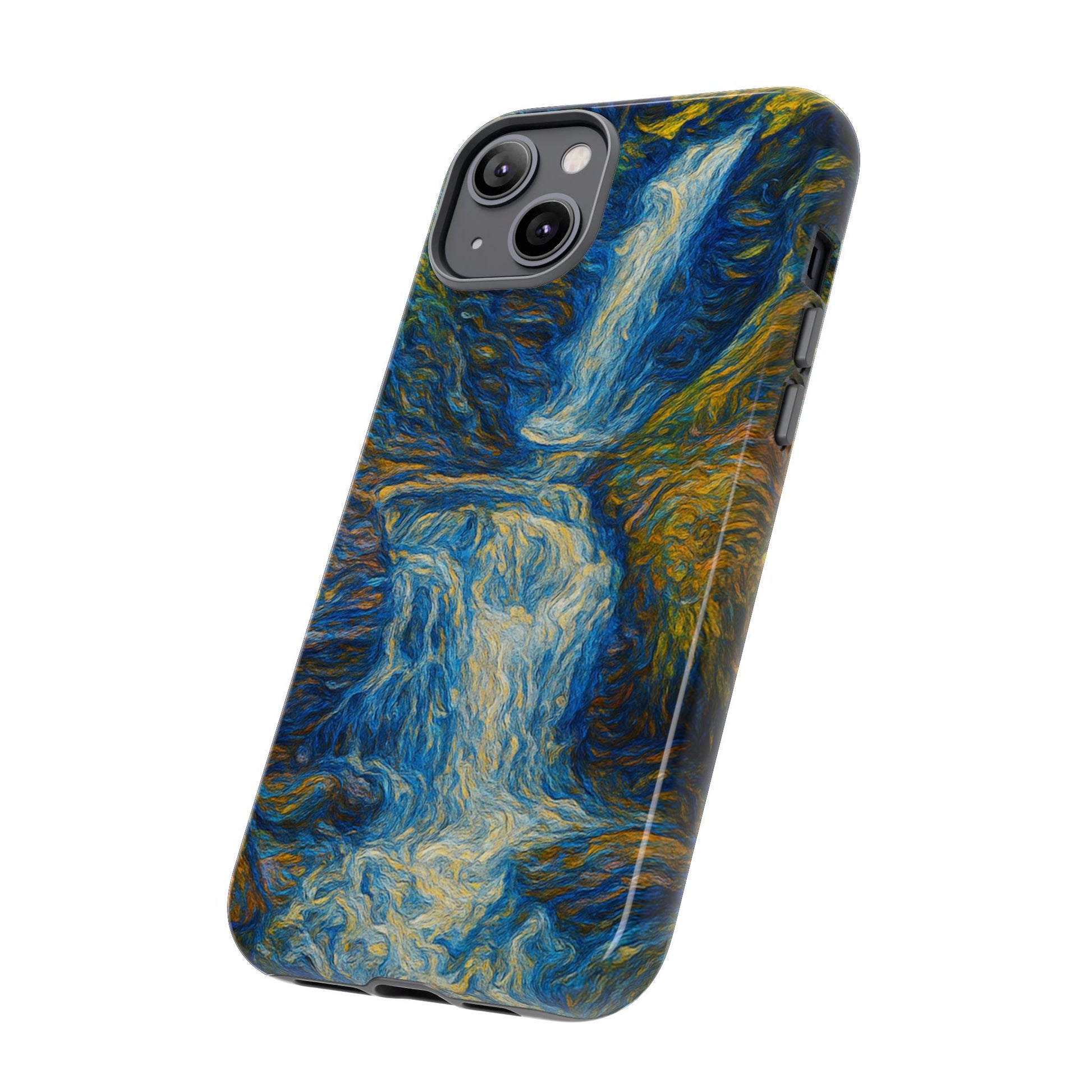 Artistic Phone Case - Waterfall Design, Unique Gift, Phone Accessory, Nature Lover, Original Artwork - TRV