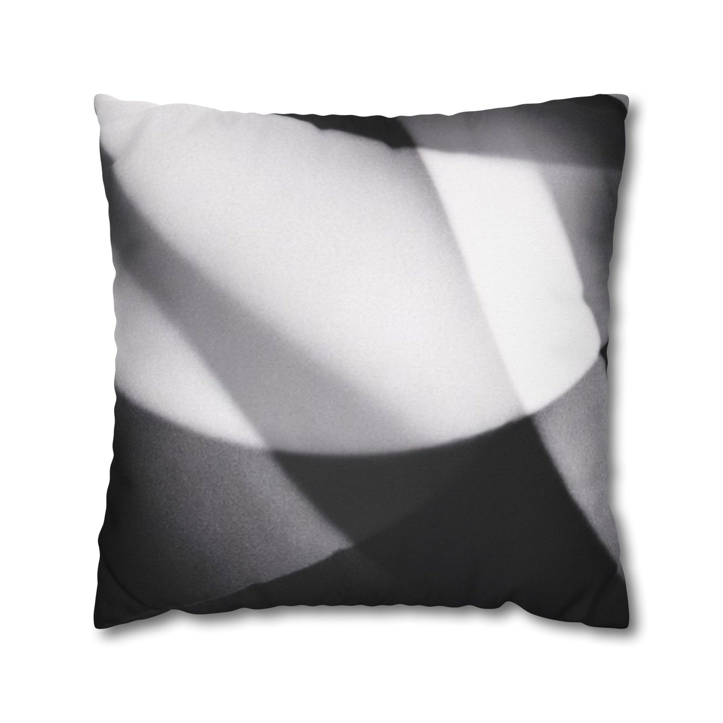 Black and white abstract photo pillowcase by Printify, square decorative home decor pillow cover with artistic design.