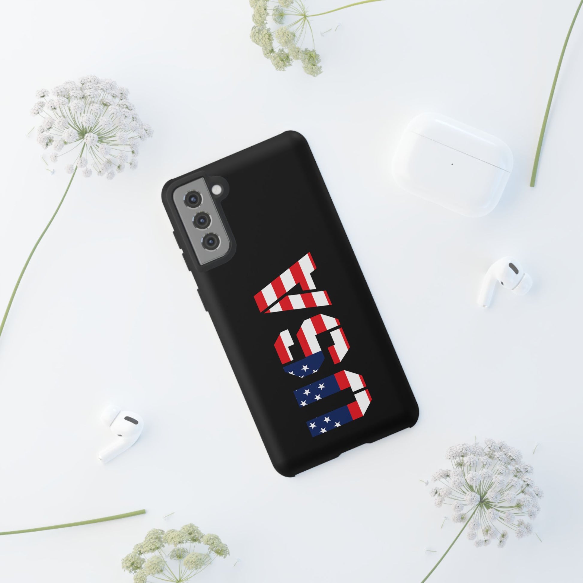 USA Flag Phone Case, Tough Phone Cover, Patriotic Gift, Independence Day Accessory, American Pride Mobile Case - TRV