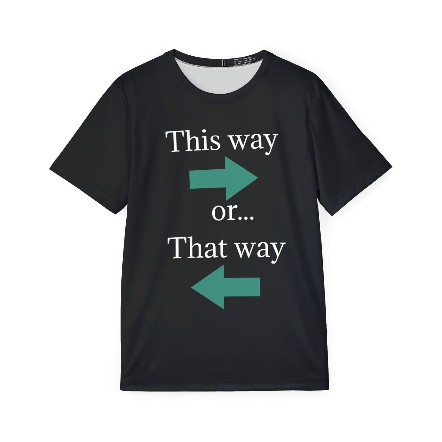 Men's Sports Jersey: This Way or That Way, Athletic Shirt, Sportswear, Gift for Him, Game Day Apparel, Casual Wear - TRV