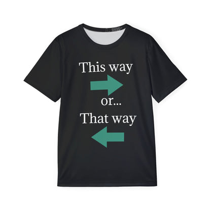 Men's Sports Jersey: This Way or That Way, Athletic Shirt, Sportswear, Gift for Him, Game Day Apparel, Casual Wear - TRV