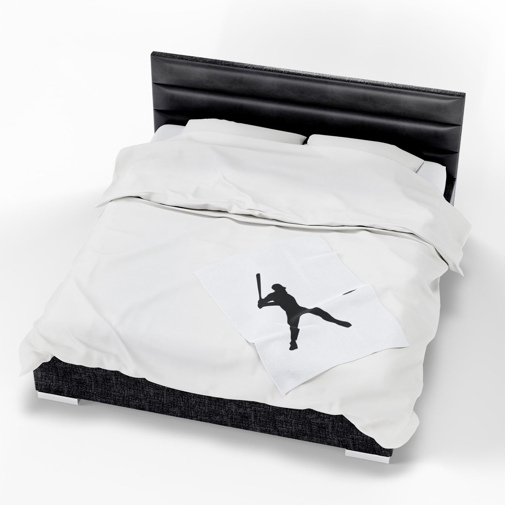 Baseball Player Plush Blanket | Soft Sports Throw, Cozy Gift for Athletes, Home Decor, Game Day Blanket, Perfect for Birthdays - TRV