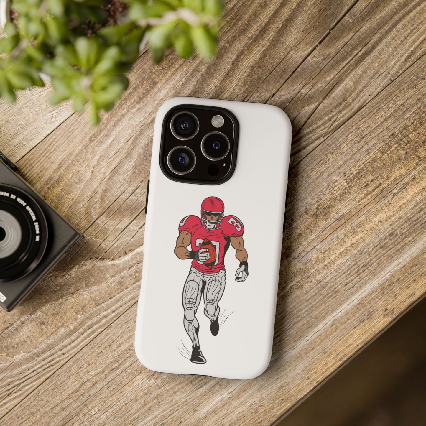 Football Player Tough Case, Sports Phone Cover, Athlete Gift, Tough Phone Case, Fall Sports, Football Lover's Accessory - TRV