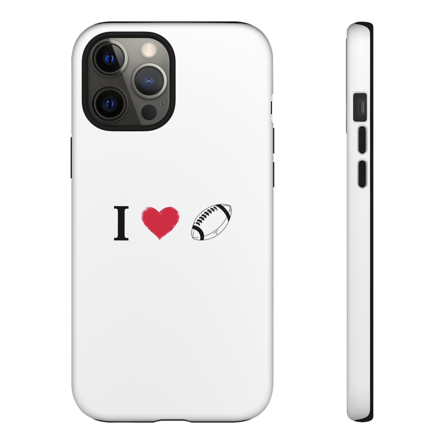 Football Love Phone Case - Tough Cases, Unique Sports Lover Gift, Personalized Cellphone Cover, Birthday Present, Sports Equipment - TRV