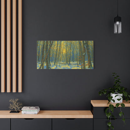 Forest Sunrise Canvas Print, Wall Art, Nature Photography, Home Decor, Gift for Nature Lovers, Landscape Artwork - TRV