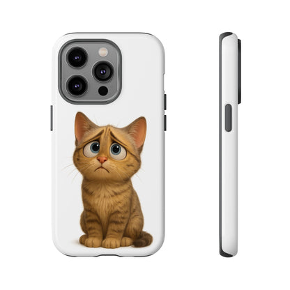 Cute Cat Phone Case, Funny Kitty Case, Animal Lover Gift, Cat Lover Accessory, Unique Cat Design Case, Pet Mom Gift - TRV