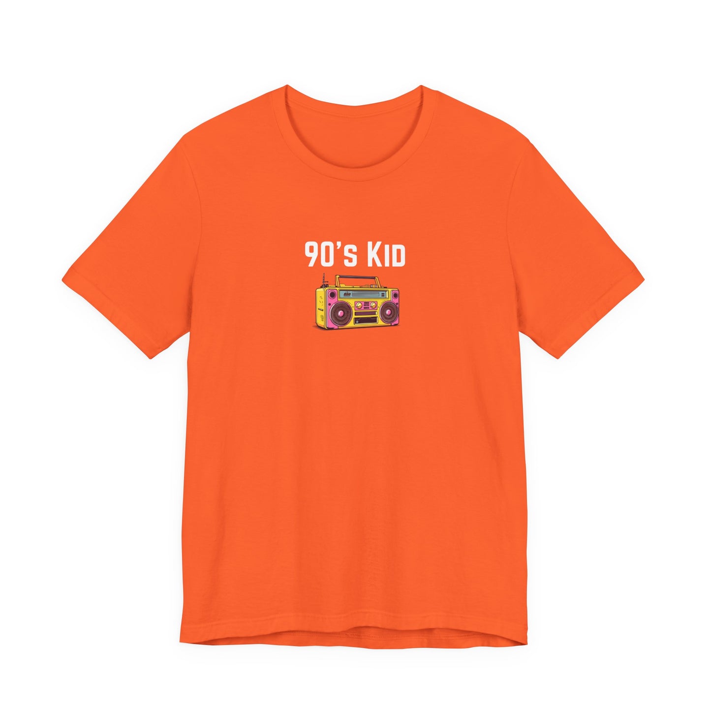 Retro Boombox Tee — 90s Kid Graphic T-Shirt