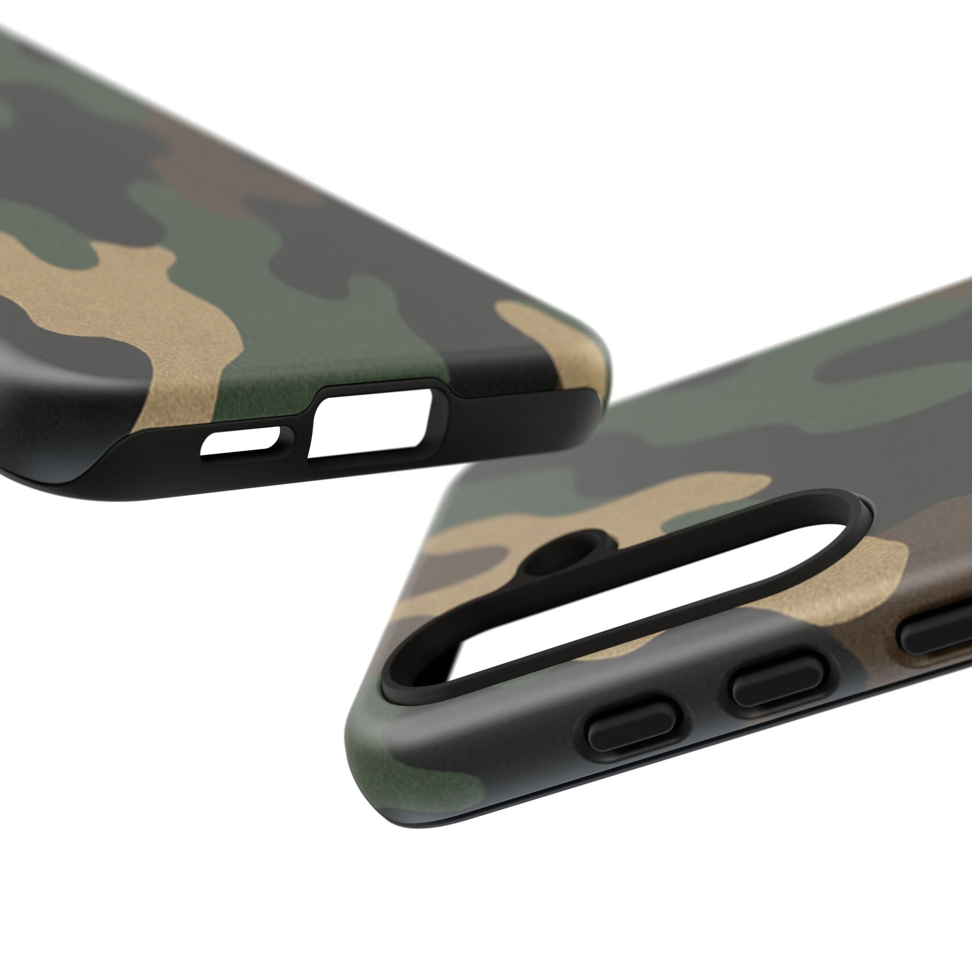 Camouflage Phone Case, Tough Phone Cover, Military Style Accessory, Protective Case for Men, Gifts for Soldiers - TRV