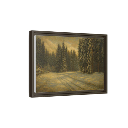 Framed Matte Canvas Wall Art - Serene Forest Landscape, Living Room Decor, Nature Print, Home Aesthetic, Gift for Nature Lovers, Wall [...] - TRV