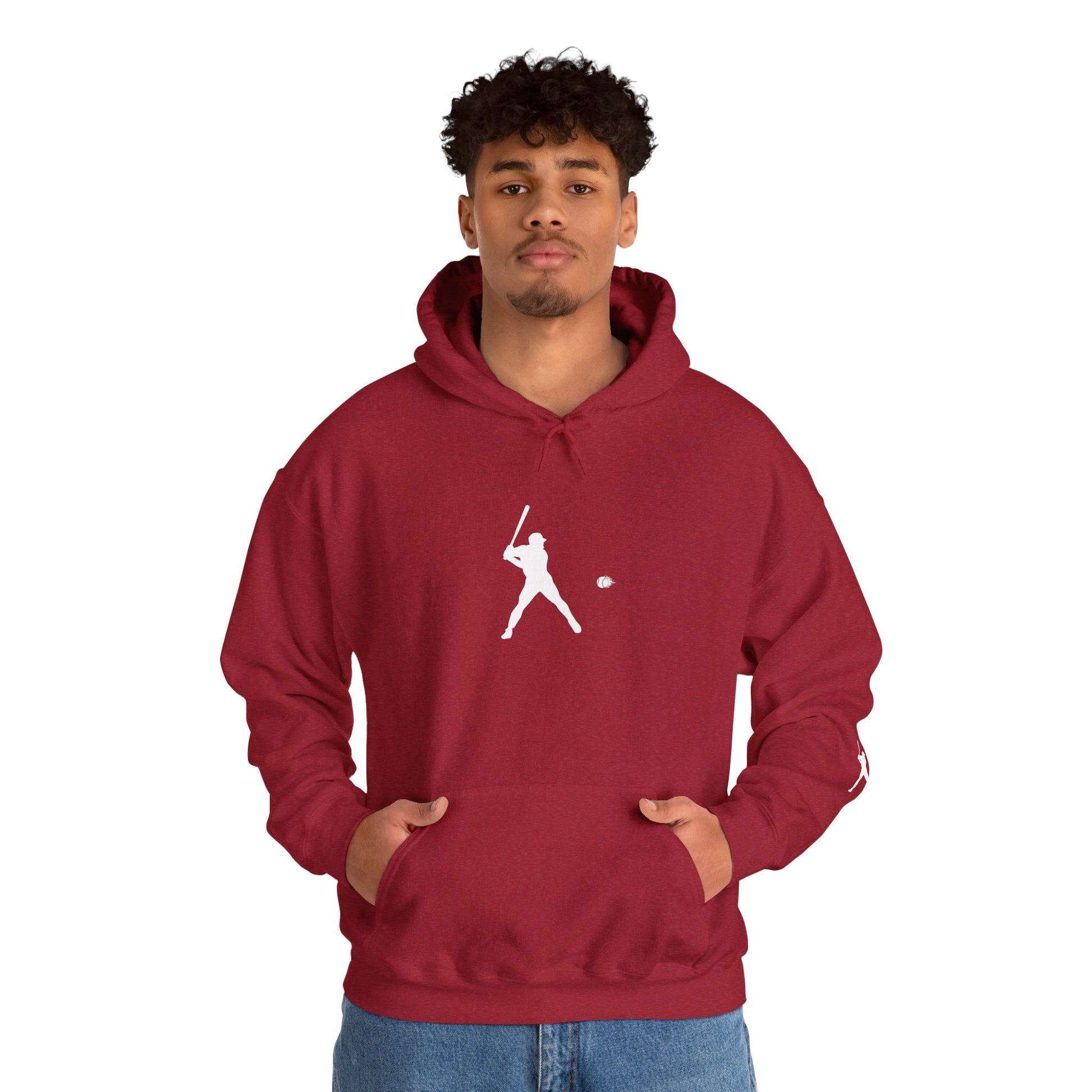 Sporty Unisex Baseball Hooded Sweatshirt, Casual Hoodie for Athletes, Perfect for Gifts, Comfy Streetwear, Ideal for Sports Events, Personal Use - TRV