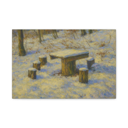 Matte Canvas Wall Art, Rustic Outdoor Scene, Nature Decor, Home Wall Décor, Cozy Cabin Vibe, Perfect for Gift Giving - TRV