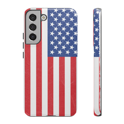 Patriotic Phone Case - Tough Cases for Veterans, USA Lovers, Independence Day, Memorial Day, Flag Design - TRV