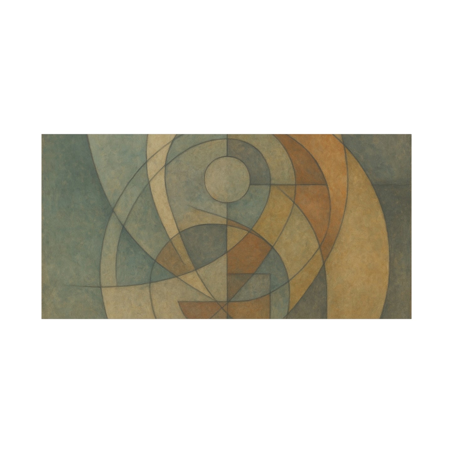Abstract Geometric Circles Matte Canvas