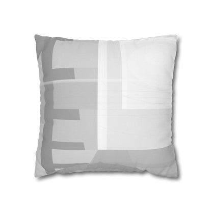 Abstract geometric grid spun polyester pillowcase by Printify, featuring a modern design perfect for home decor accents.