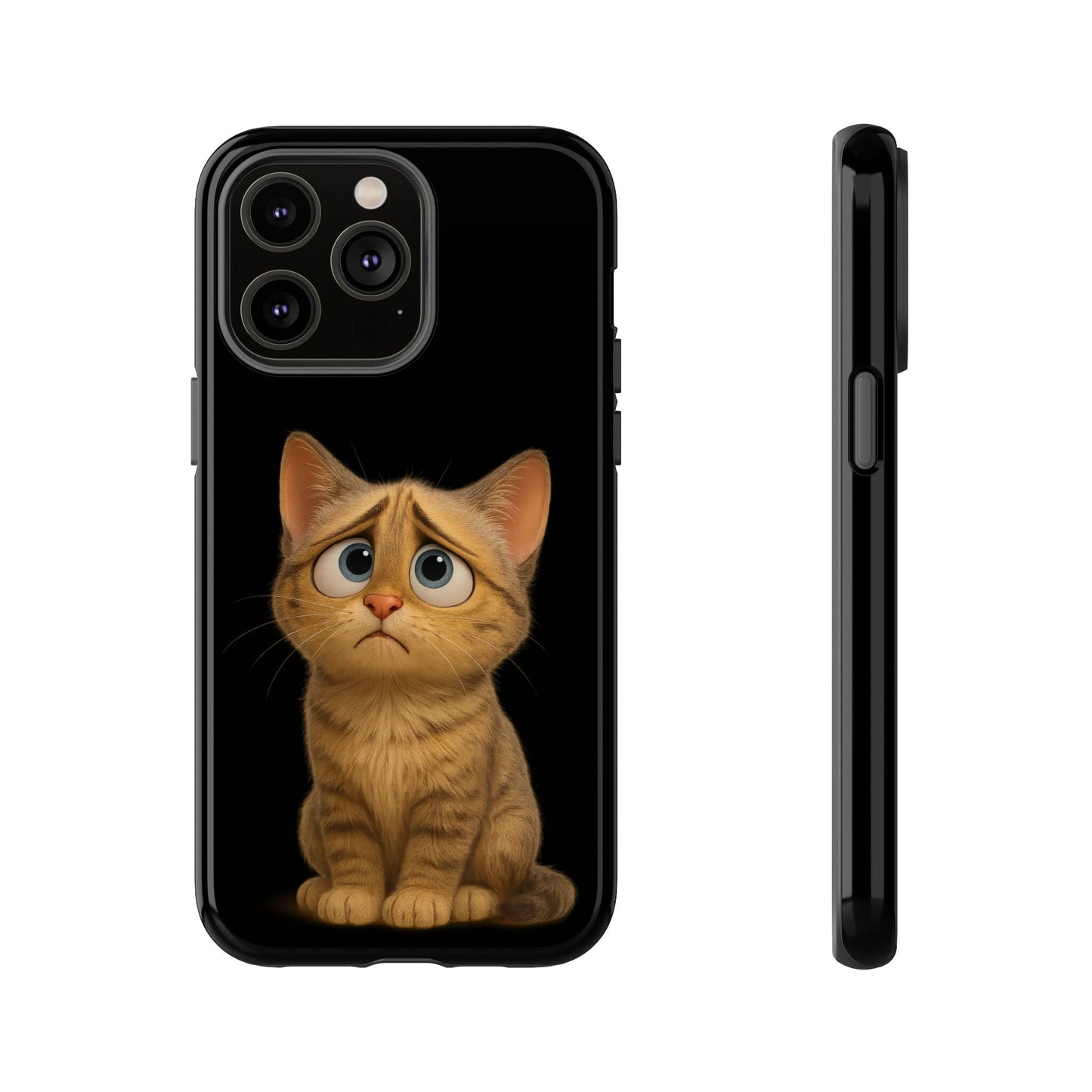 Cute Cat Phone Case, Adorable Kitty Cover, Pet Lover Gift, Unique Animal Design, Customizable Mobile Case - TRV