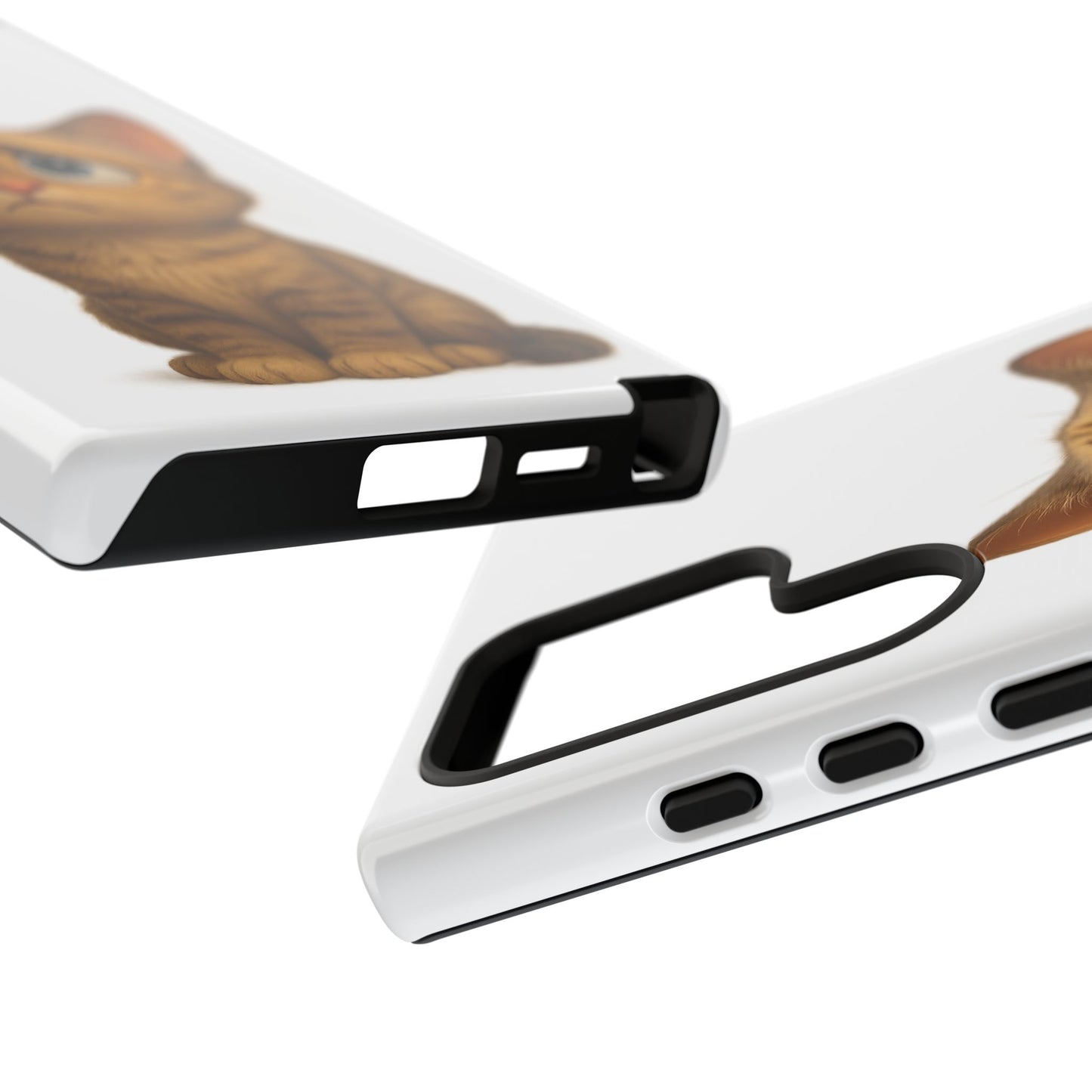 Cute Cat Phone Case, Funny Kitty Case, Animal Lover Gift, Cat Lover Accessory, Unique Cat Design Case, Pet Mom Gift - TRV