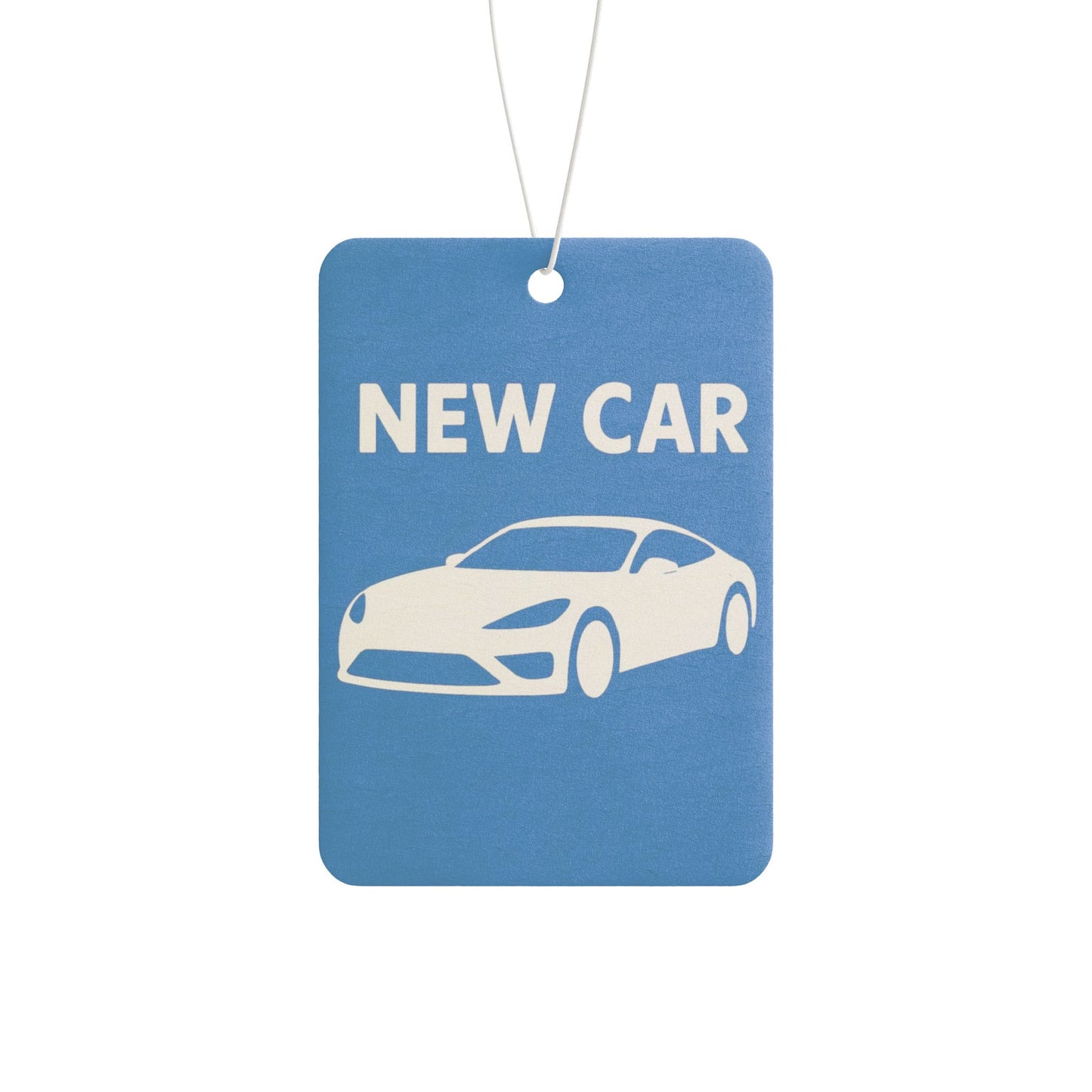 New Car car air freshener | blue, silhouette, auto scent - TRV