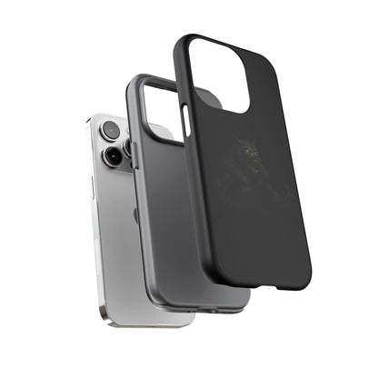 Werewolf Phone Case, Tough Cases, Black Panther Design, Gift for Animal Lovers, Phone Accessories, Fierce Phone Protection - TRV