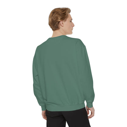 Minimalist Peace Hand Sweatshirt — Small Chest Line Art Crewneck