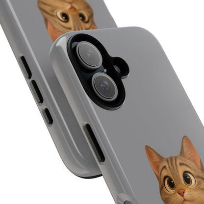 Cute Cat Phone Case, Kawaii Pet Accessory, Gift for Cat Lovers, Animal Phone Cover for Kids, Unique Kitty Design, Birthdays, Holidays - TRV