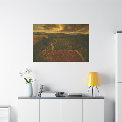 Stretched Canvas Art, Scenic Landscape Wall Decor, Nature Painting for Home, Rustic Room Accent, Gift for Nature Lovers - TRV