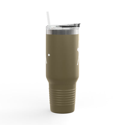 Baseball-Themed Insulated Travel Mug, Perfect for Fans & Athletes, Gift for Sports Lovers, 40oz Drinkware for Home & Road - TRV