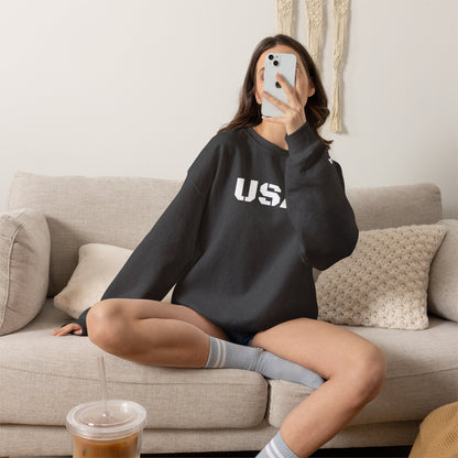 Cozy USA Unisex Crewneck Sweatshirt | Perfect Layering Piece for Every Season | Great Gift for Him/Her | Trendy Style for Casual Outings
