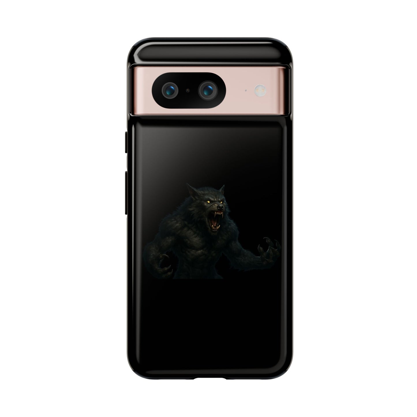 Werewolf Phone Case, Tough Cases, Black Panther Design, Gift for Animal Lovers, Phone Accessories, Fierce Phone Protection - TRV