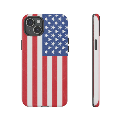 Patriotic Phone Case - Tough Cases for Veterans, USA Lovers, Independence Day, Memorial Day, Flag Design - TRV