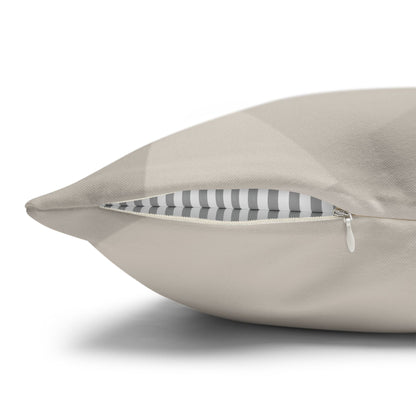 Neutral Abstract Swirl Pillowcase | Square Pillowcase, Spun Polyester