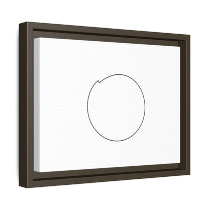 Minimal Circle Line Matte Canvas Framed | Modern Abstract Wall Art