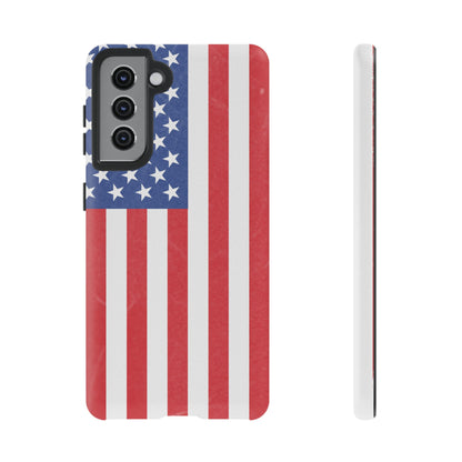 American Flag Phone Case - Patriotic Cell Cover, Tough Cases, USA Pride, Independence Day Gift, Veteran's Day, Phone Protection - TRV