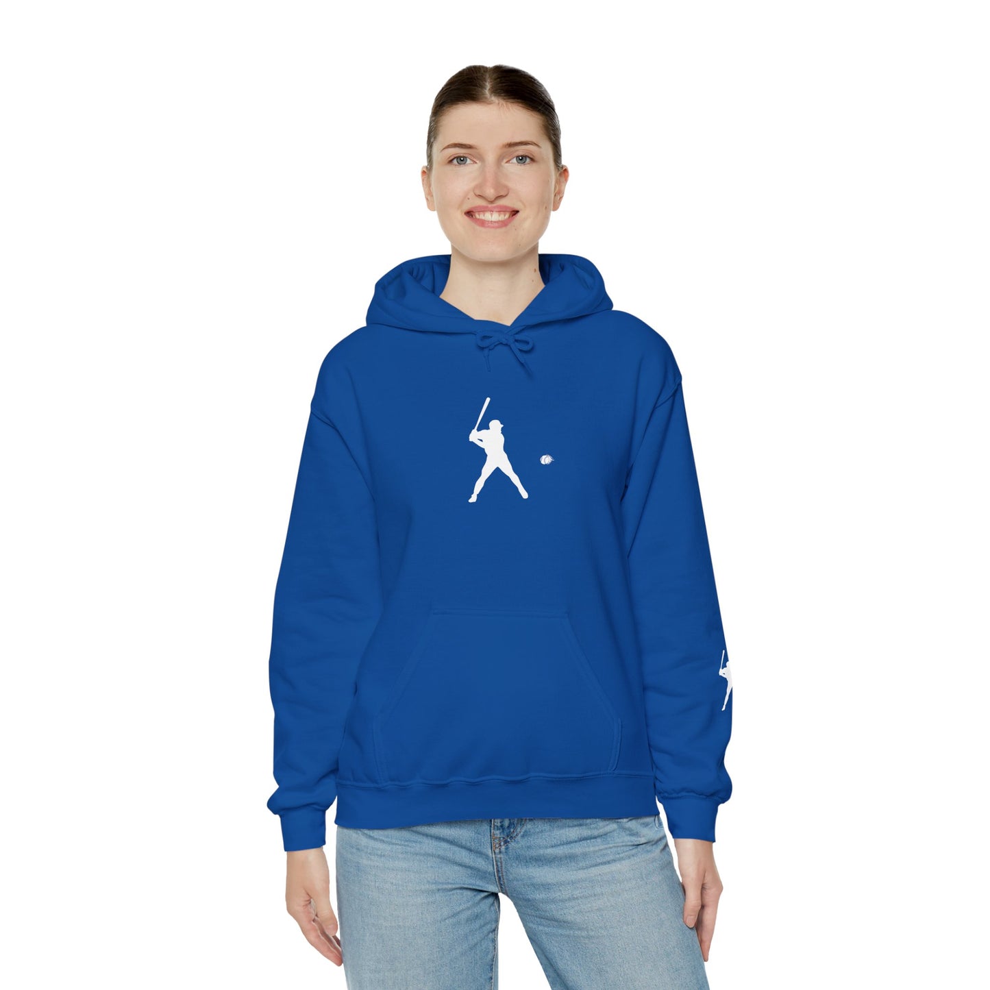 Sporty Unisex Baseball Hooded Sweatshirt, Casual Hoodie for Athletes, Perfect for Gifts, Comfy Streetwear, Ideal for Sports Events, Personal Use - TRV