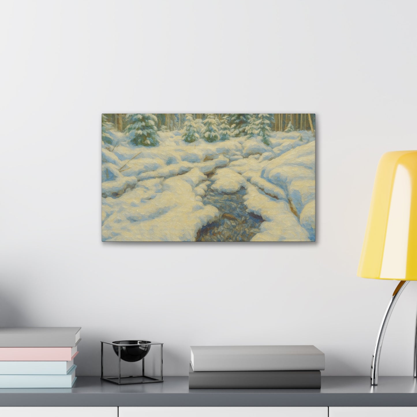 Winter Wonderland Canvas Art, Cozy Home Decor, Winter Landscape Wall Art, Nature Print, Holiday Gift Idea