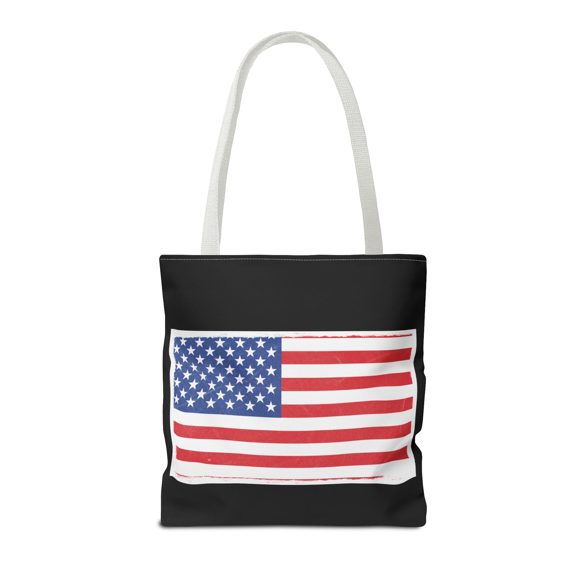 Patriotic Tote Bag, American Flag Carryall, Beach Bag, Reusable Shopping Tote, Independence Day Gift - TRV