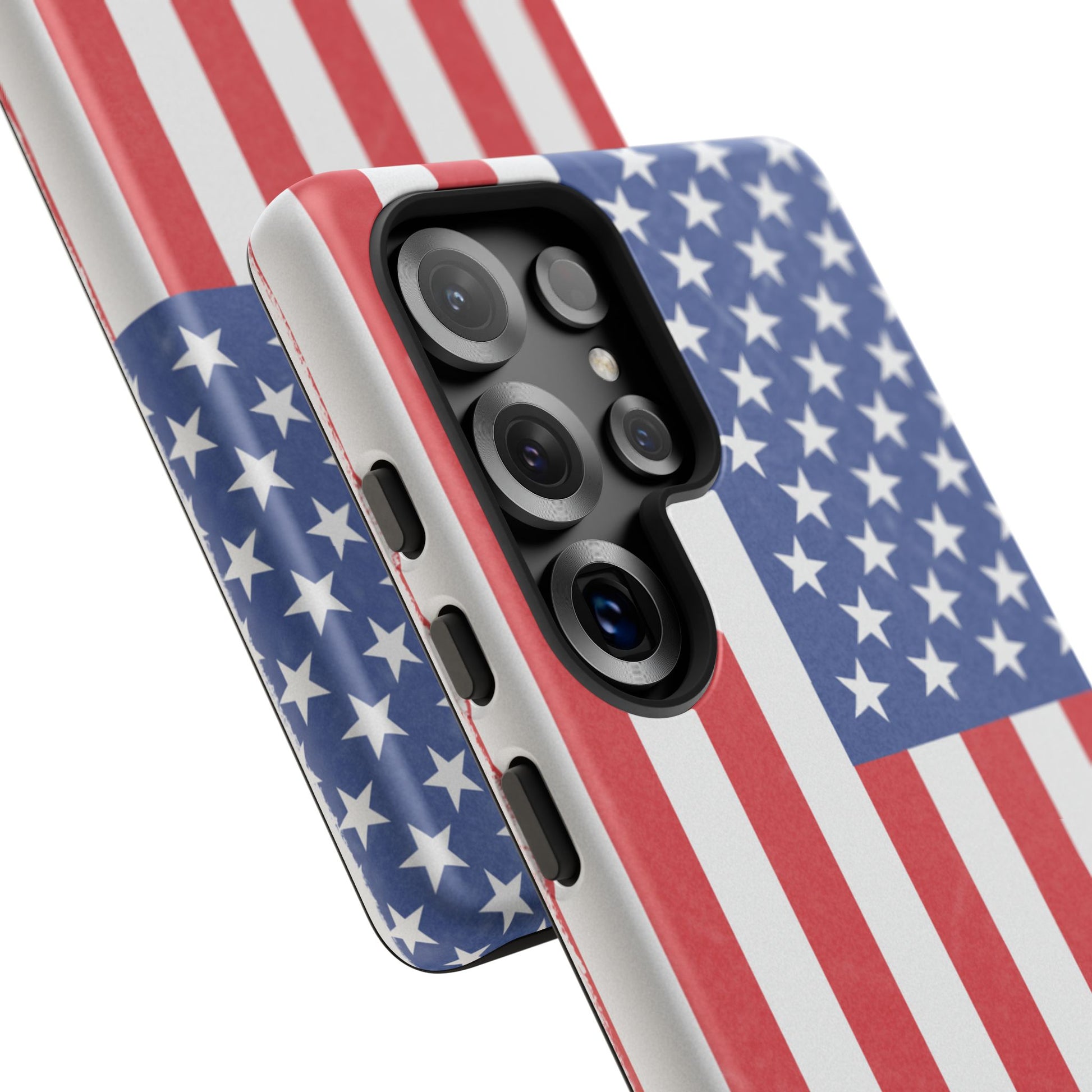 Patriotic Phone Case - Tough Cases for Veterans, USA Lovers, Independence Day, Memorial Day, Flag Design - TRV