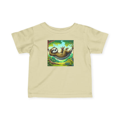 Sloth Relaxation Infant Tee, Baby T-Shirt, Cute Baby Clothes, Toddler Gift, Fun Nursery Wear, Animal Lover Gift