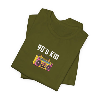 Retro Boombox Tee — 90s Kid Graphic T-Shirt