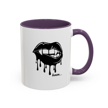 Vampire Lip Accent Coffee Mug - 11oz & 15oz - Unique Halloween Gift