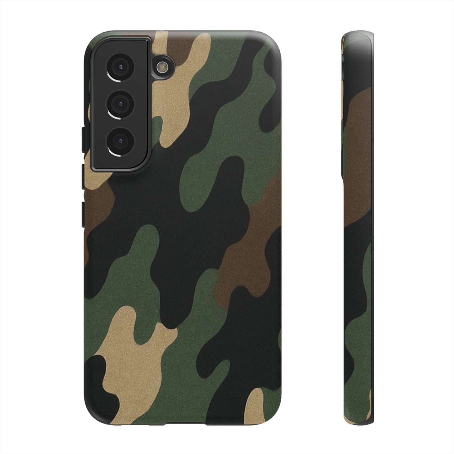 Camouflage Phone Case, Tough Phone Cover, Military Style Accessory, Protective Case for Men, Gifts for Soldiers - TRV