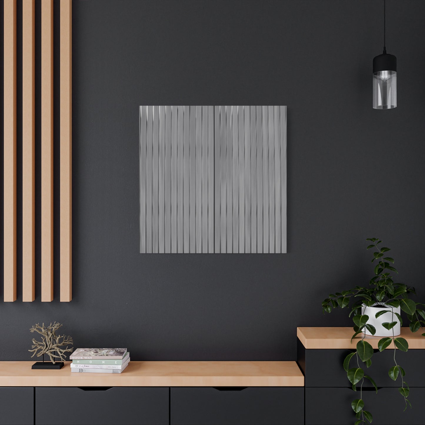 Modern Striped Canvas Art - 1.25" Stretched Wall Decor - TRV