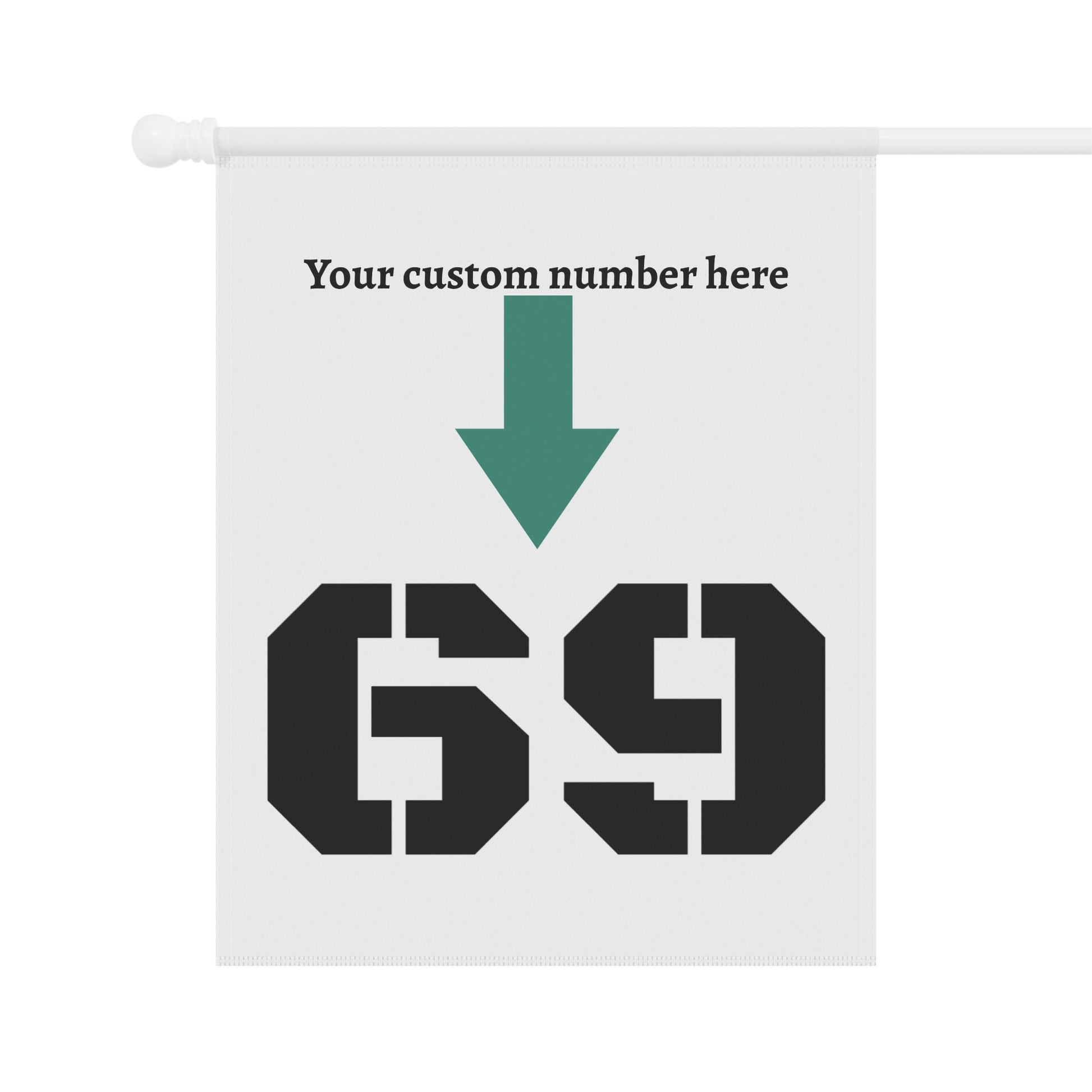 Customizable Garden Banner | Personalized House Decor | Outdoor Signage, Garden Party Decoration, Home Entrance Banner, Custom Number [...] - TRV