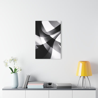 Abstract Black and White Geometric Acrylic Print | Wall Art French Cleat Hanging