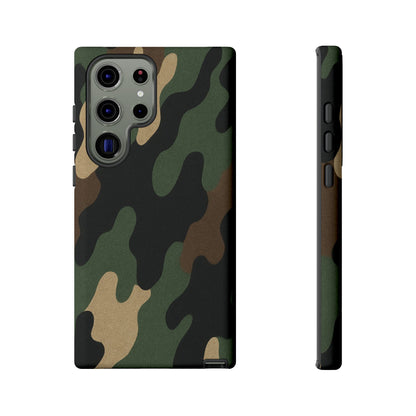 Camouflage Phone Case, Tough Phone Cover, Military Style Accessory, Protective Case for Men, Gifts for Soldiers - TRV
