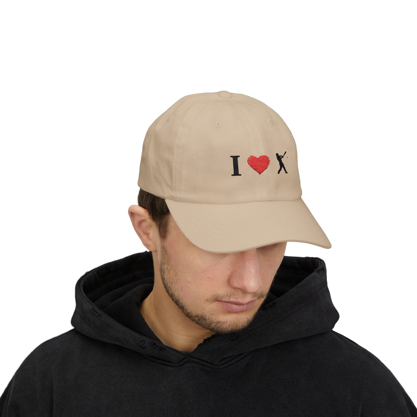 I Love Baseball Dad Cap, Sporty Hat for Dads, Baseball Lover Gift, Father's Day Gift, Casual Everyday Wear - TRV